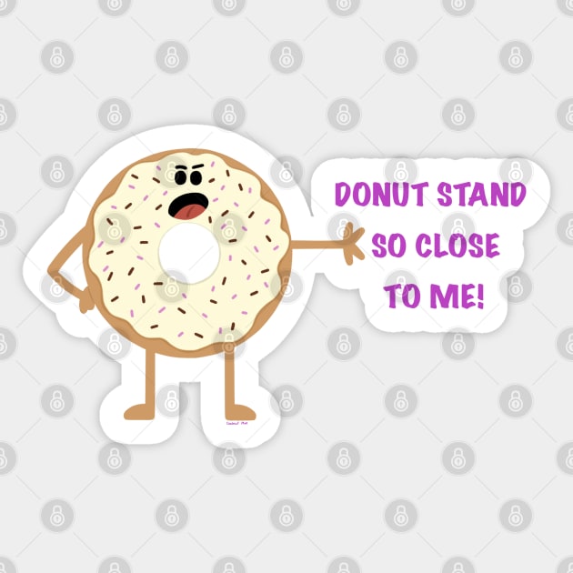 Donut Stand So Close To Me Sticker by Coconut Moe Illustrations